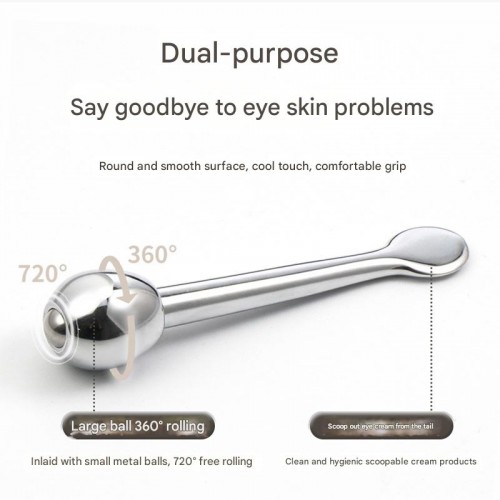 Mini Zinc Alloy Applicator Eye Cream Stick Gun Color Pumpkin Beauty Spoon Metal Roller Eye Care Massager