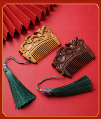Hot Sell  Green Black Sandalwood Traditional Chinese medicine meridian massage comb