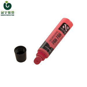 10g matte silkscreen printing cosmetic plastic tube for lipstick packaging