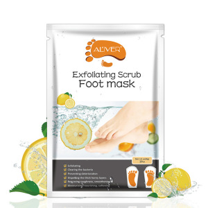 2pcs/Pair Lemon Exfoliating Foot Mask Moisturizing Hydrating Whitening Feet Care Remove Dead Skin Foot Peeling Foot Mask