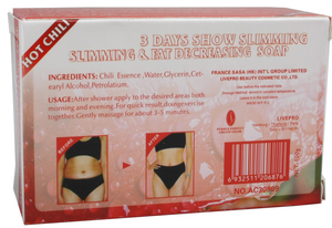 aichun beauty slimming&fat decreasing soap,slimming soap,hot chili essence 3days show slimming soap100g