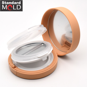 Air Cushion Compact Dual type Cosmetic Containers and Packaging with mirror made in Korea