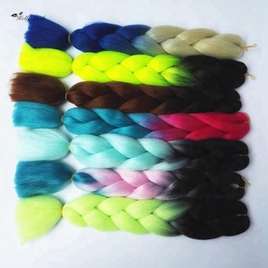 All color in stock 100g 24inch ombre Africa extension jumbo braid synthetic hair