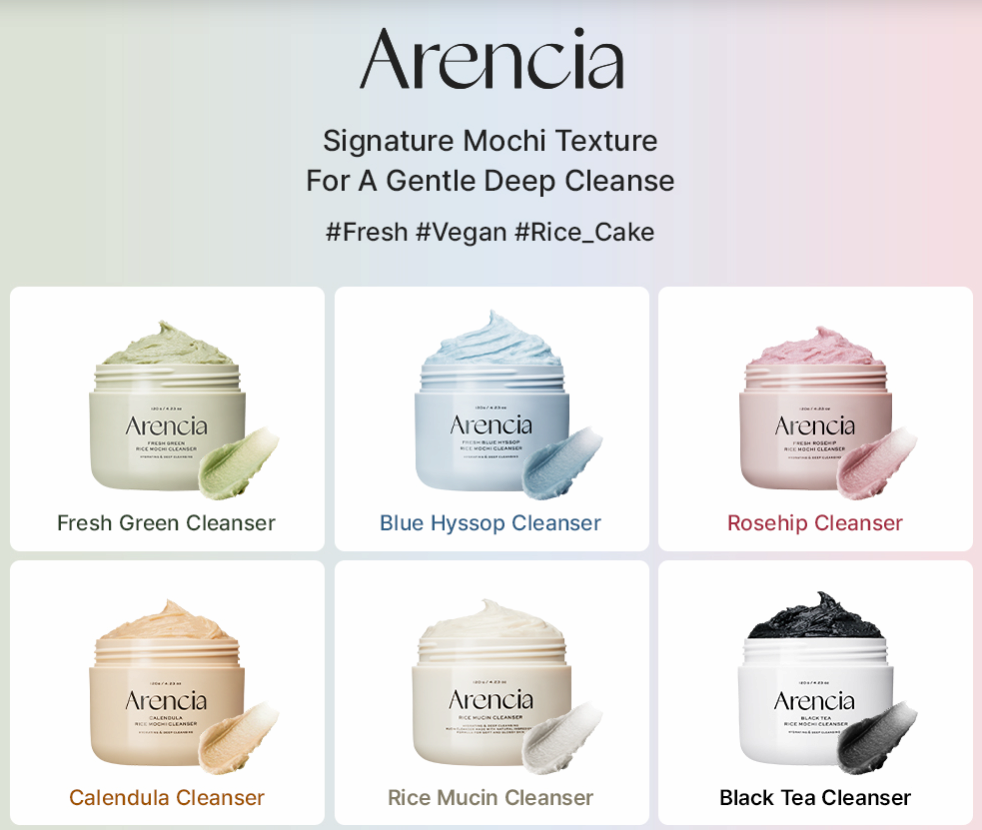 ARENCIA Fresh Green Rice Mochi Cleanser