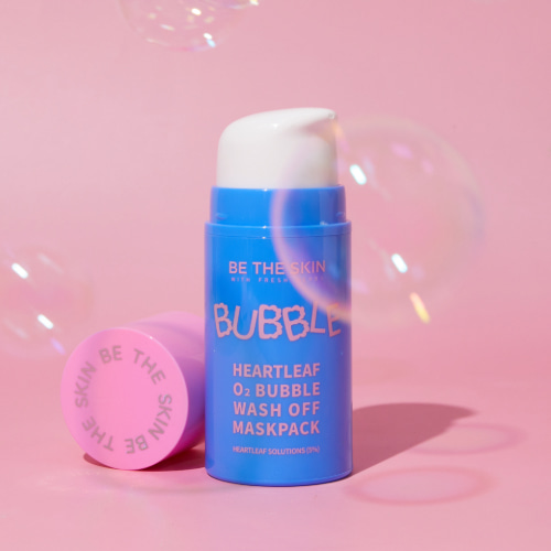 [BE THE SKIN] HEARTLEAF O2 BUBBLE  WASH OFF MASKPACK