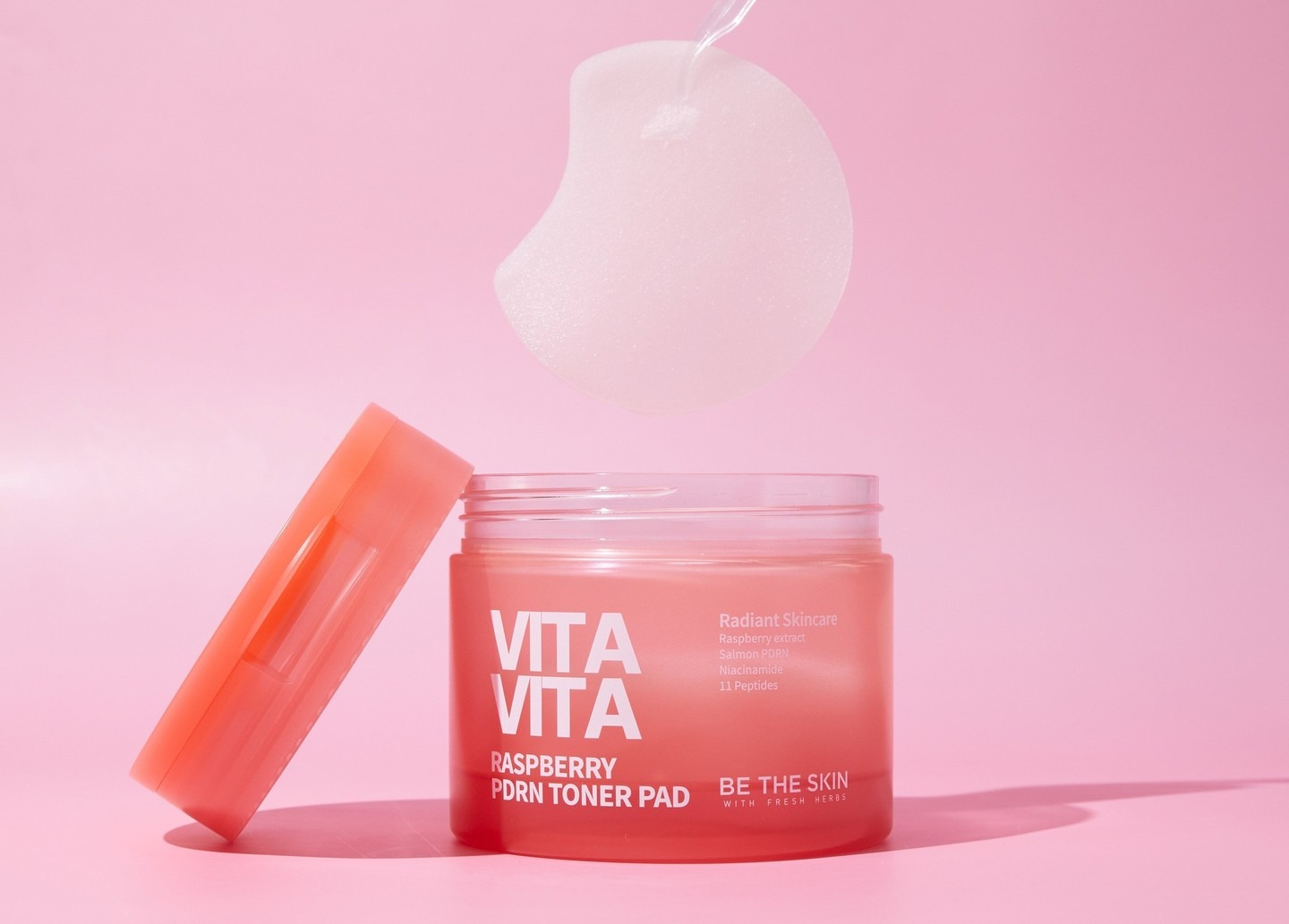 [BE THE SKIN] VITAVITA  RASPBERRY PDRN TONER PAD