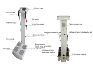 Beijing Beauty Equipment Manufacturer GS6.5B Hot Sale Body Fat Analysis Machine/Fat Analyzer