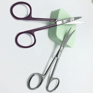 best products selling on amazon eyebrow makeup facial hair scissors for false eyelashes with customized paper pvc box package