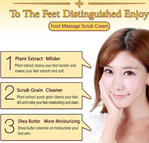 BIOAQUA Spa Massage Scrub Feet Cream Moisturizing Peeling Socks Smooth Beauty Hand Foot Care 180g