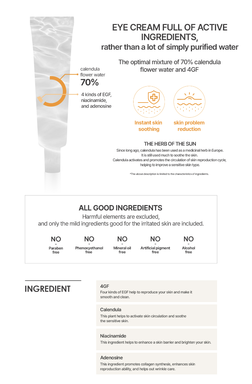 [BOOM DE AH DAH] PREMIUM 4GF EYE CREAM, skin care