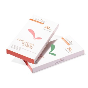 Direct factory waxkiss OEM Ready-to-use depilatory hair removal wax strips