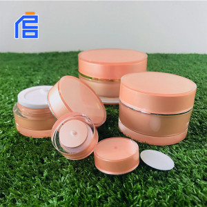 Double Walled Cosmetic Acrylic Cream Jars ,Skin Care Cream Jar For Cosmetics