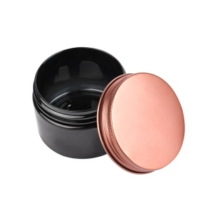 Empty Cosmetic Container Facial Mask 30g 50g 100g 120g 150g 200g 250g 300g 400g 500g soild black PET Plastic lotion cream jar