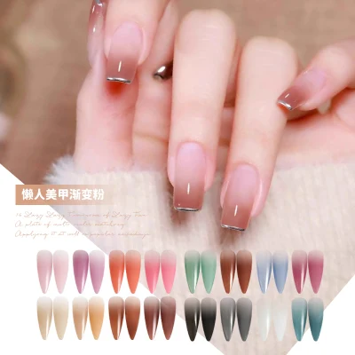 Factory DIY Ombre Nails Art Pigment 16 Colors Gradient Effect Nail Powder