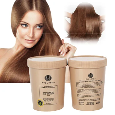 Hair Mask for Damaged Dyeing Treatments Collgan Oil Make Supple Bright Professionalslon Protein Hair Care 600ml