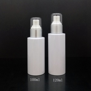 High Quality 100ML 120ML 150ML Cosmetic Packing  Plastic PET Lotion Bottle Wholesale