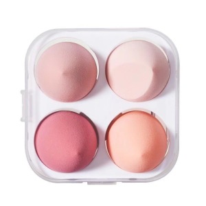 Latex Free Natural Super Soft 3d Beauty Sponge Blender Set Private Label Mini Foundation Makeup Sponge With Case