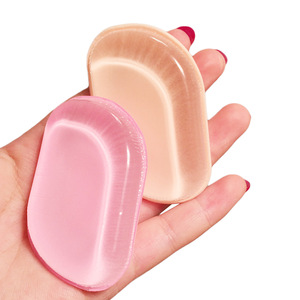 Liquid Powder Foundation  2 in 1 Makeup Puff Silicone and Sponge 2 Sides Cosmetic Puff Jelly Beauty Tool