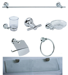 metal main material bath hardware sets zinc alloy chrome plated toile sanitary ware bathroom set