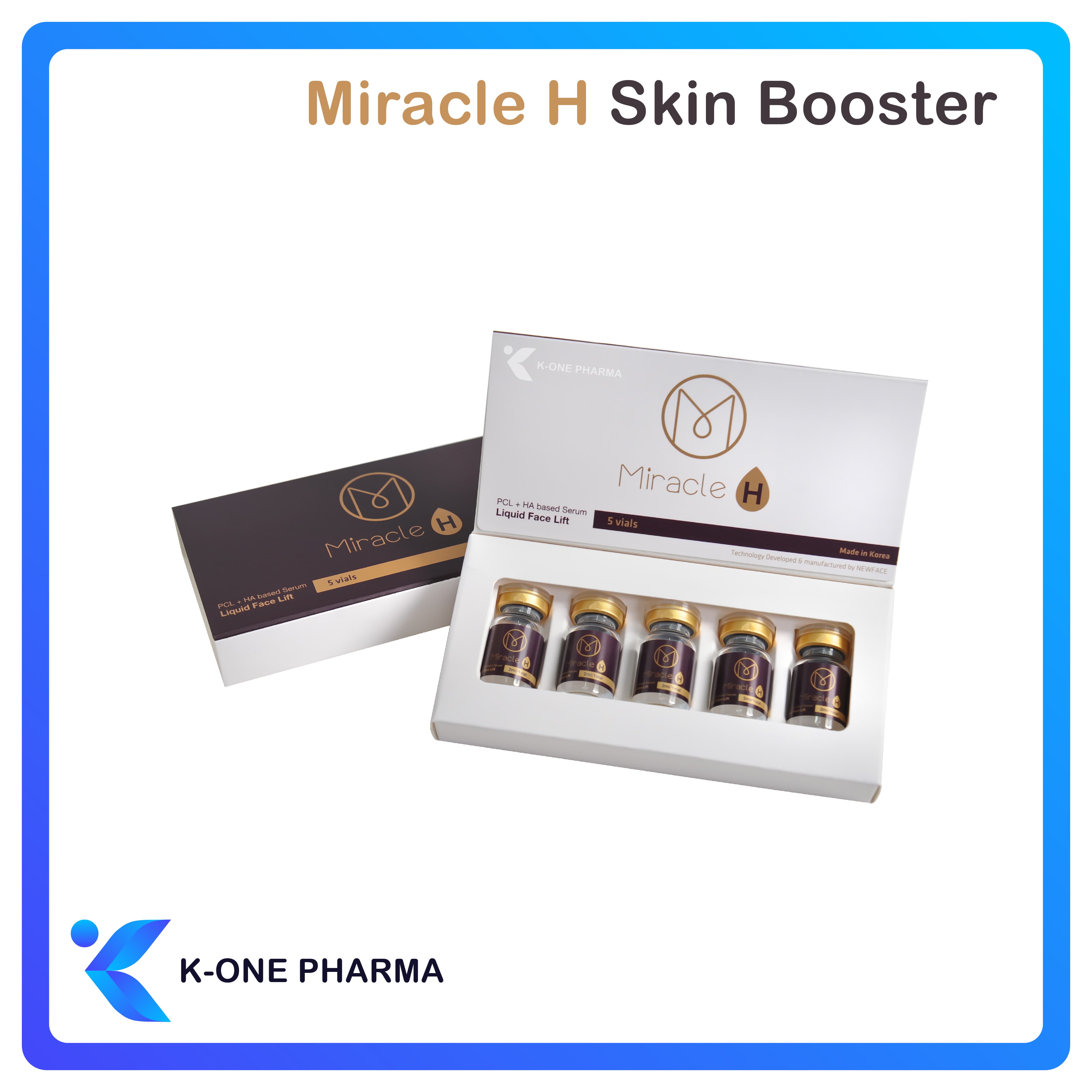MIRACLE H Skin Booster Rejuvenation Deep Moisturizing Reducing Wrinkles Anti-Aging Effects