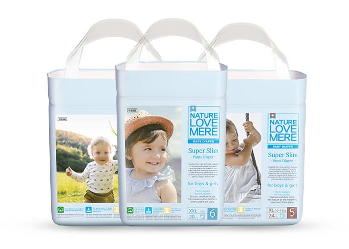 NATURE LOVE MERE Super Slim Pants Diapers