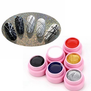 New Gel polish Nail Art Line Silk Point Creative Pulling Wire Painting Gel Varnish 12 colors