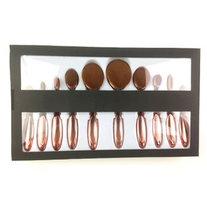 New product four kinds different color handle makeup brush set nylon hair supply makeup set for charming lady