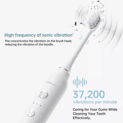 Oral Care Automatic Rechargeable Sonic Whitening Electric Toothbrush with Travel Case