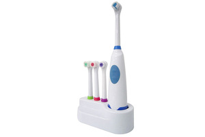 oral pop fresh white light up multi head substitutable oscillating electric irrigation toothbrush