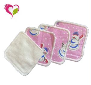 Pads 2021 Hot Pattern Prints Bamboo Cotton Washable Deep Cleansing Makeup Remover Pads Bamboo