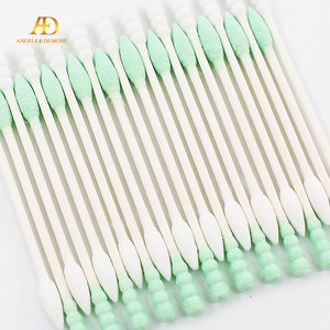 Shanghai factory paper stick baby ear buds wooden cotton swabs