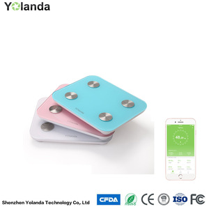 Smart body Diagnostic scale / health care/ Ultra transparent toughened glass