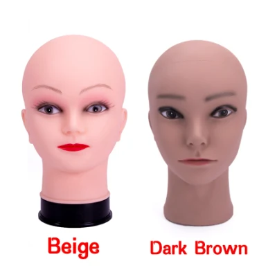 Top Quality Bald Female Mannequin Head Wig Making Head Hat Display Cosmetology Manikin Head for Makeup Practice