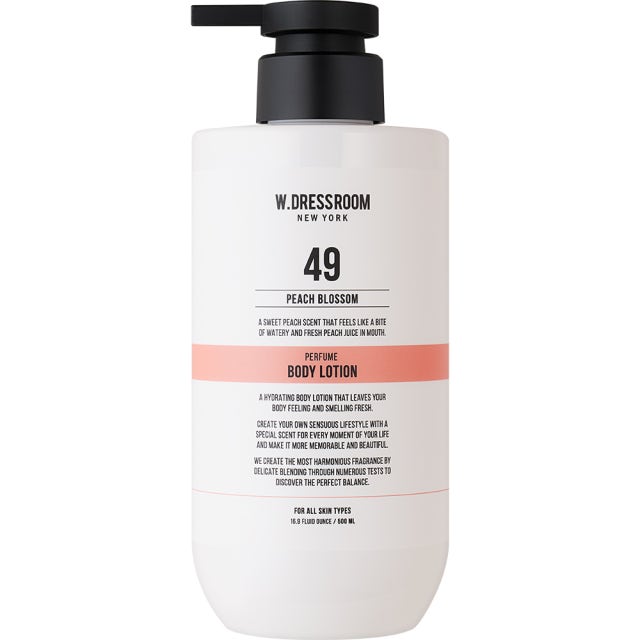 (W.DRESSROOM) Jojoba OilPerfume Body Lotion [No.49 Peach Blossom] 500ml