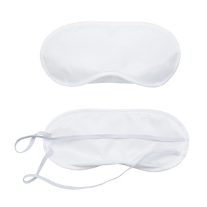 wholesale 190T polyester white travel rest sleeping eye patch for aviation training