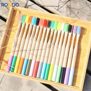 Wholesale bamboo Bristles Eco Friendly Recyclable BPA Free 4 pack Biodegradable Vegan gift Organic Bamboo Toothbrush