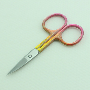 Wholesale Comfortable Epoxy Handle Makeup Trimming Eyebrow Scissor