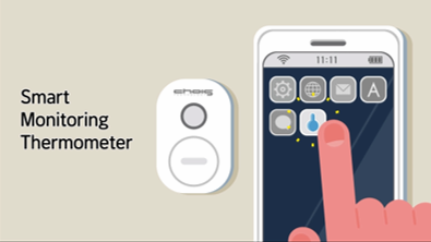 wireless monitoring body thermometer for kids and patients 