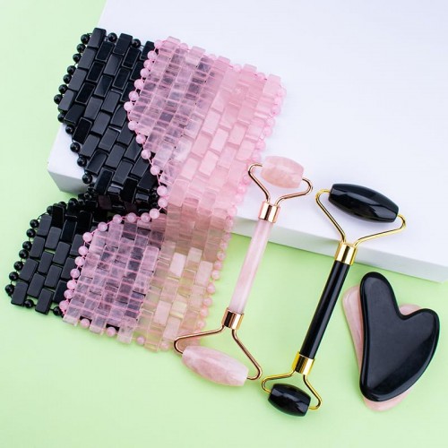 Wooden jade head massage,head massager scalp,hair portable head spa