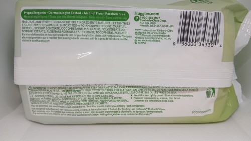 Huggies wipes w/Aloe&Vitamin E- Fragrance free-4pks of 56 ct