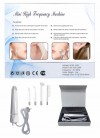 Glass Tube Galvanic Current Device Beauty Spa E High Frequency Machine Electrical Facial Wand