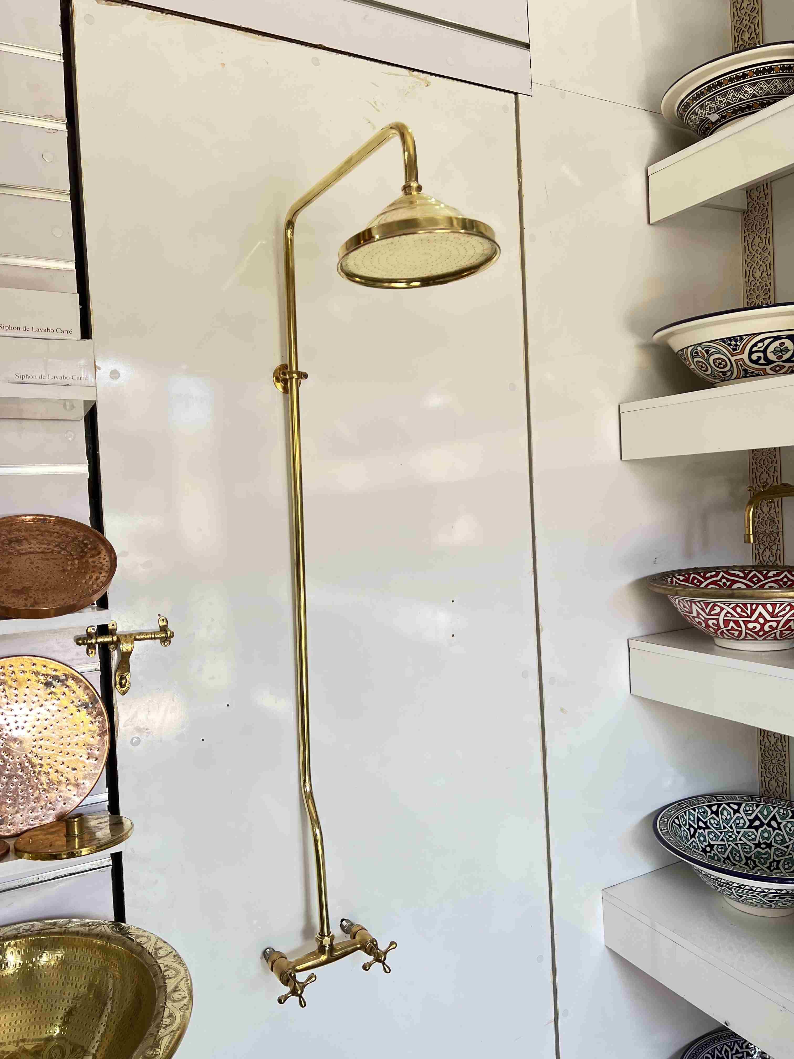 unlacquered brass faucet