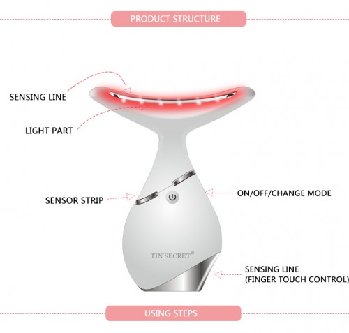 Tina Vibration Neck Face Facial Firming Skin Care Machine