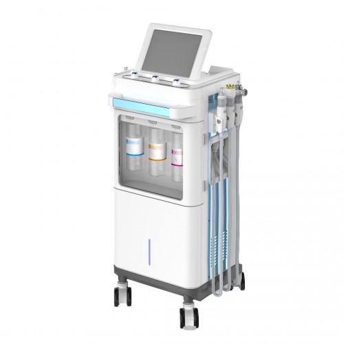 2023 Convenient Ultrasonic Hydra facial machine 9 in 1 skin care machine RF skin care moisturizing