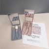 5Pcs Travel Makeup Brush with Mirror Case