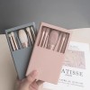 5Pcs Travel Makeup Brush with Mirror Case