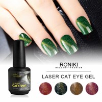 RONIKI Laser Magnet Cat Eye Gel Polish,Cat Eye Gel,Laser Cat Eye Gel Polish