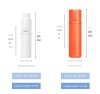 45ML Red Rotating Replaceable Inner Liner Airless Bottle Eco-friendly Refillable Vacuum Dispenser