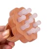 Wooden jade head massage,head massager scalp,hair portable head spa