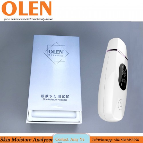 Electrical facial testing skin moisture water soft oil tester
